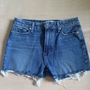 PAIGE Distressed Denim Cut Off Shorts